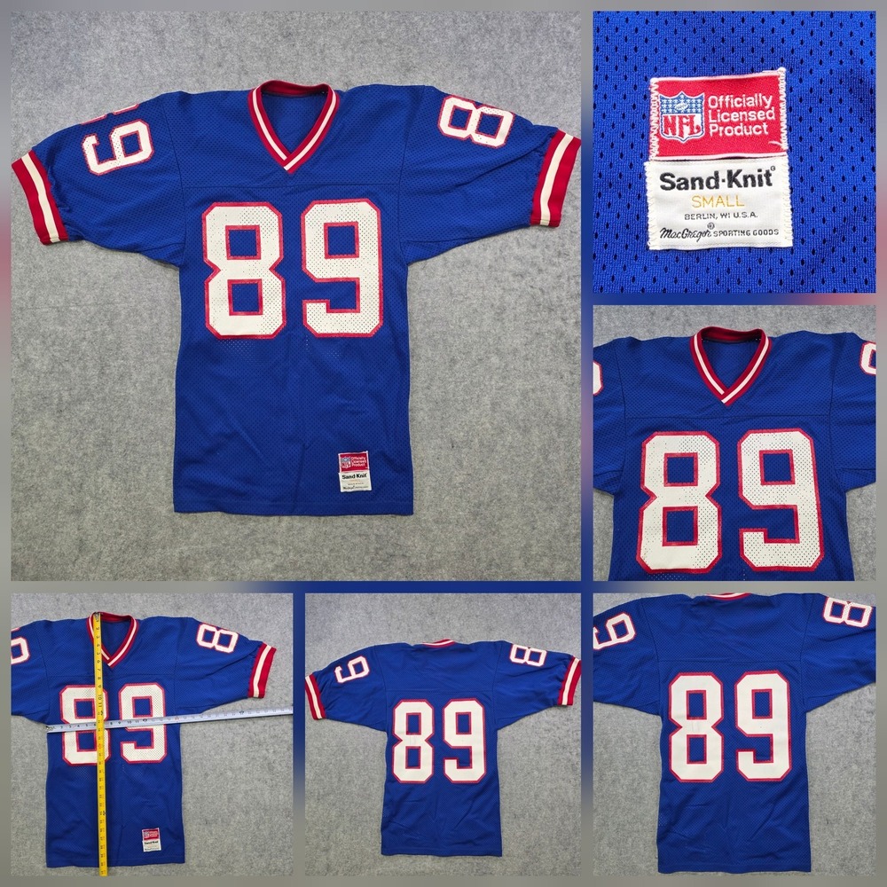 VTG New York Giants Mark Bavaro NFL‎ Football Jersey Mens Small 89 Sand-Knit USA